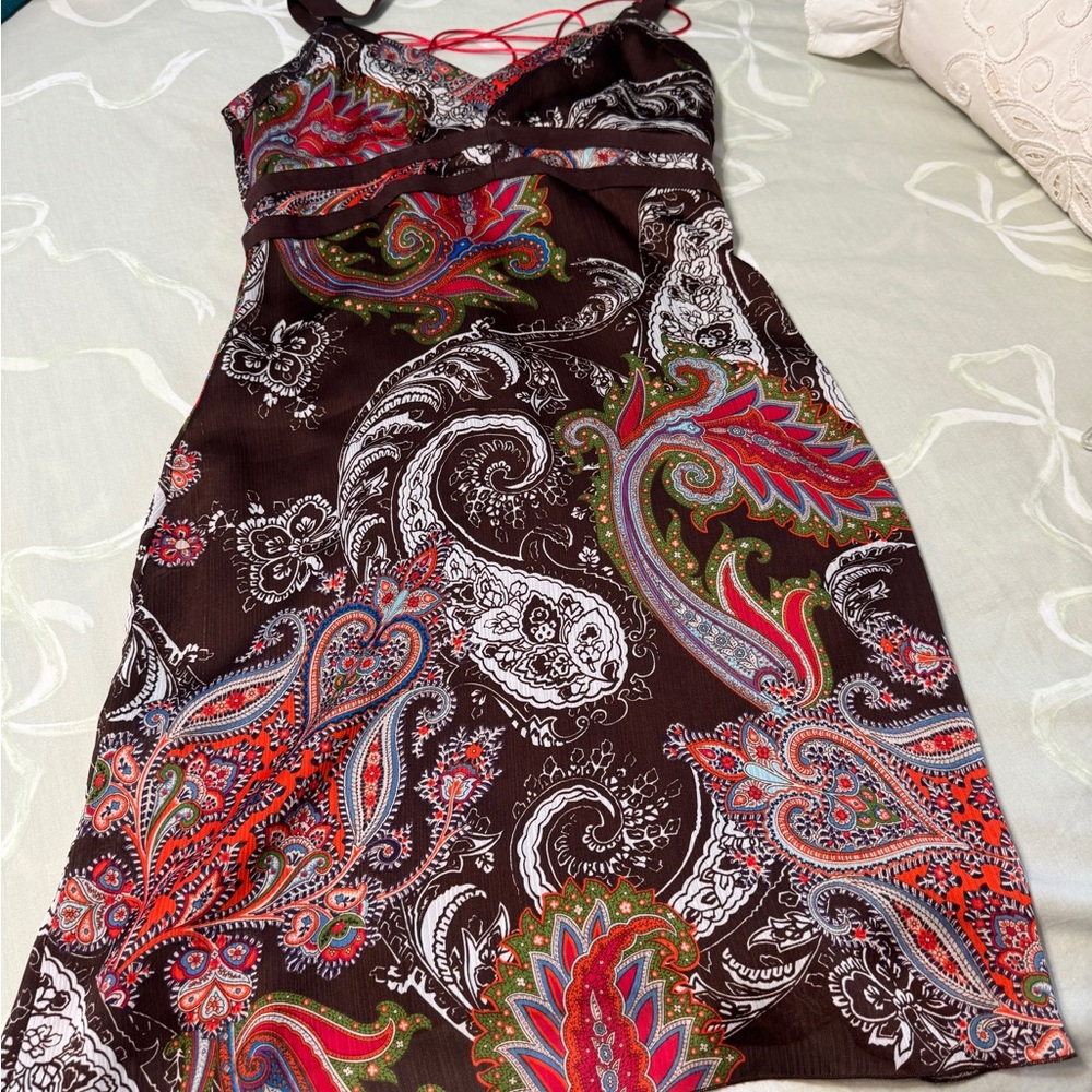 NWOT Buffalo David Bitton Elegant Lined Paisley print sundress